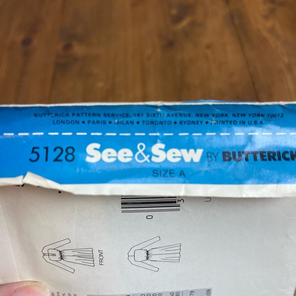 Vintage Butterick See and sew dress pattern 5128 uncut - Picture 3 of 4